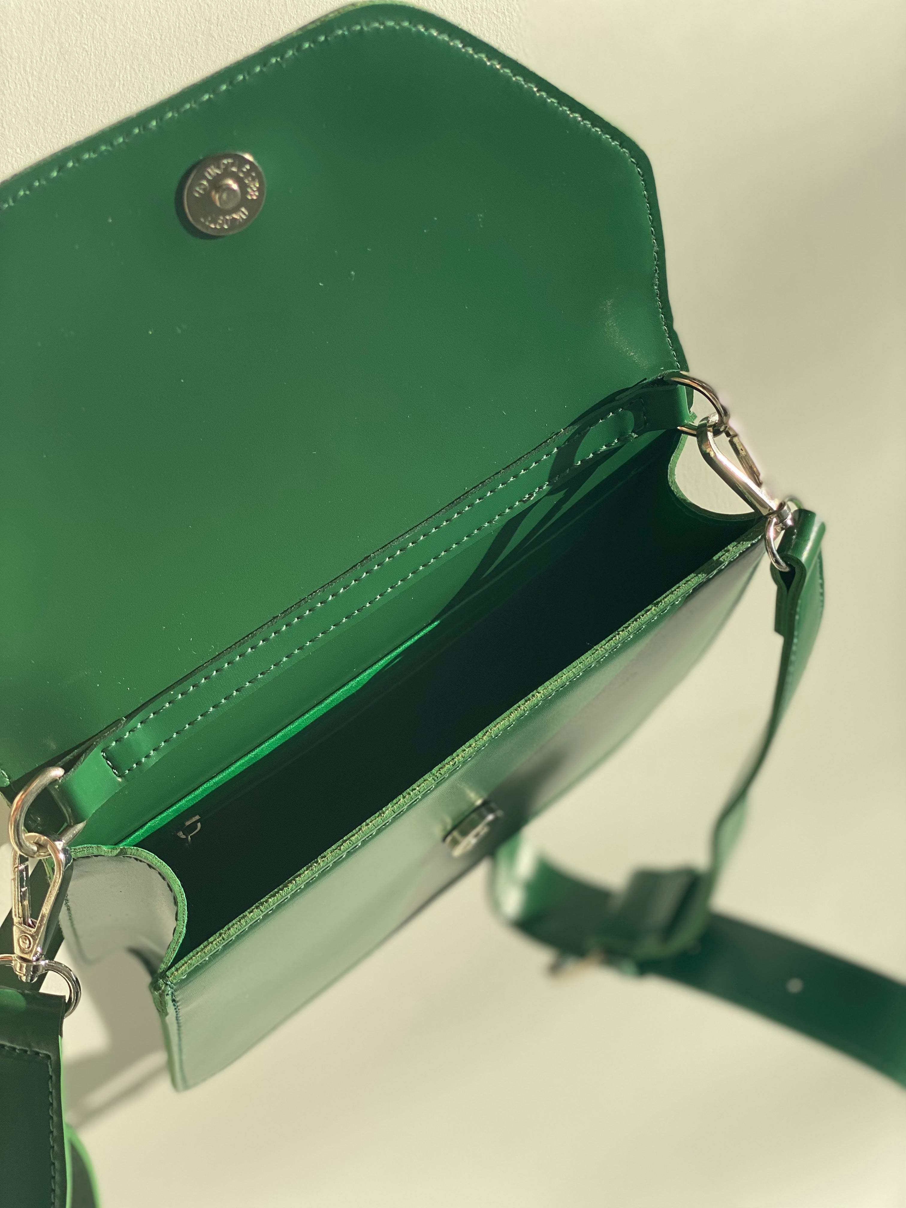 Leather crossbody bag Fauré Le Page Green in Leather - 25253030
